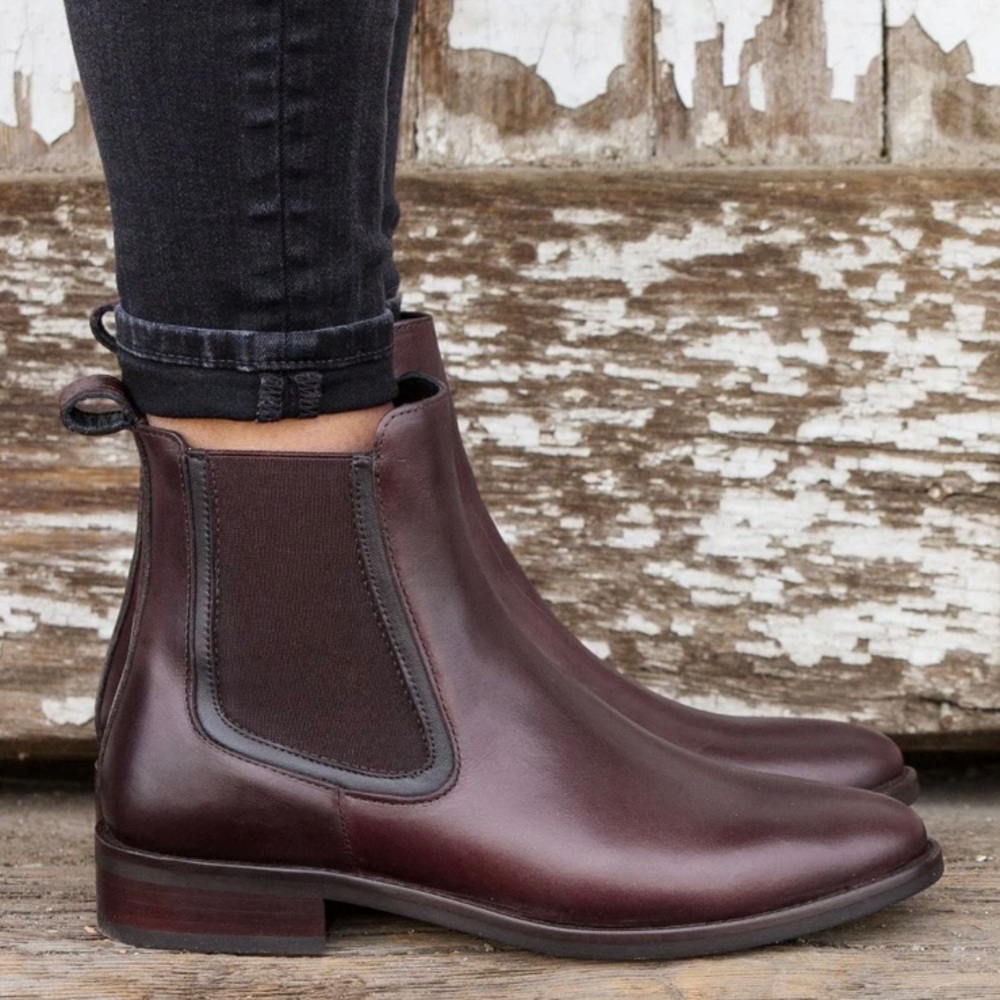 Thursday Boot Company Women's Chelsea Boots in Burgundy